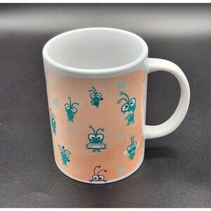 Cricut Coffee Mug Cup Cricket Crickets Orange Peach Green 15 oz